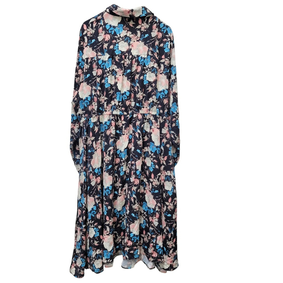 Torrid Women's Midi Floral Flare Long-Sleeves Dress Size 4 Excellent Condition - Picture 7 of 11